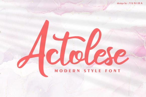 Actolese: A Handwritten Font for Elegant Branding