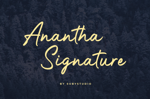 Anantha Signature: A Versatile Script Font for Modern Campaigns