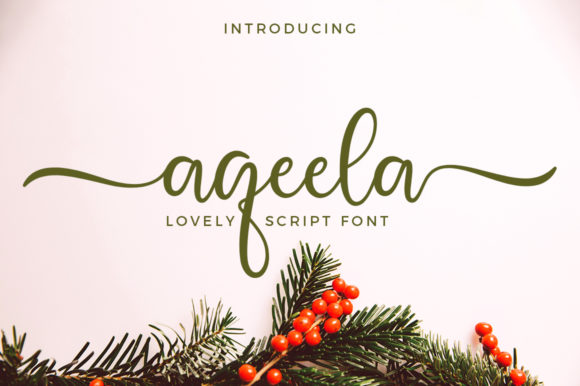Aqeela: A Premium Script Font for Brand Identity