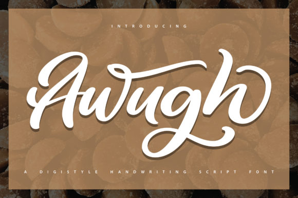 Awugh: A Bold Handwritten Font for Web Design