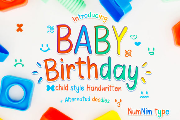 Baby Birthday: A Joyful Handwritten Font for Campaigns