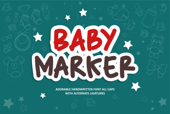Baby Marker: A Whimsical Handwritten Font for Editors