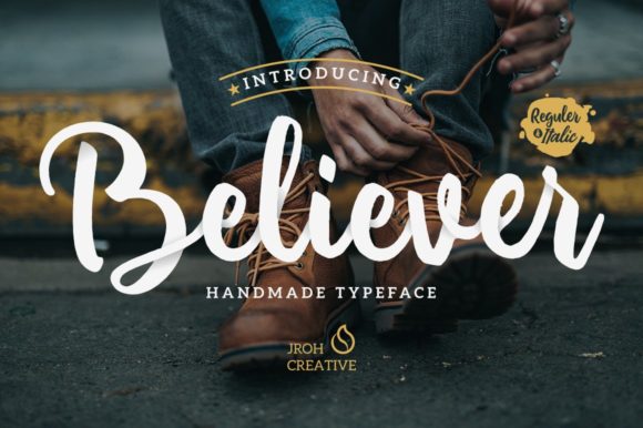 Believer Font: A Bold Handwritten Typeface for Web Design