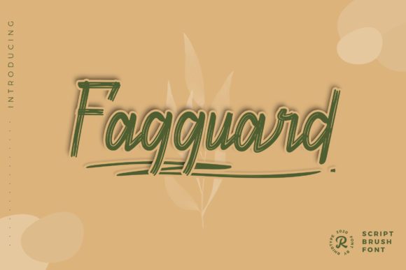 Fagguard: A Stylish Script Font for Marketers