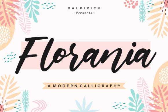 Florania: A Handwritten Font for Crafters