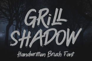 Grill Shadow: A Spooky Handwritten Font for Crafters