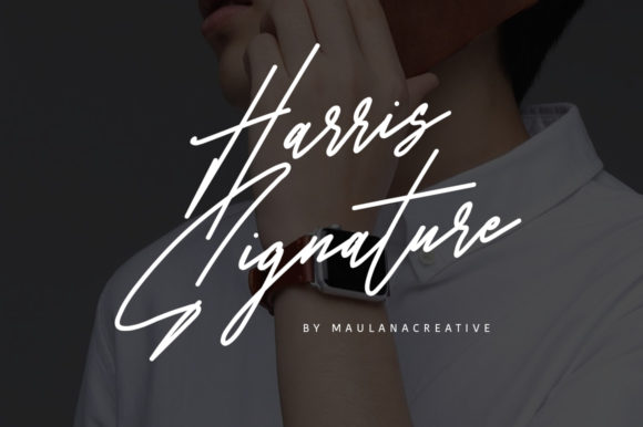 Harris Signature Font for Polished Branding