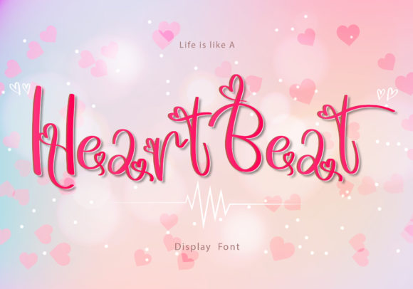 Heart Beat: A Romantic Handwritten Font for Web Design
