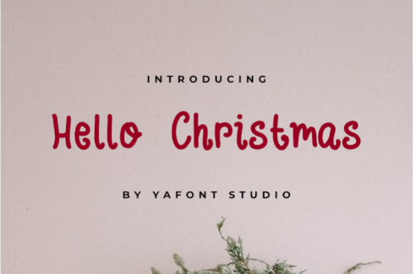 Hellow Christmas: A Friendly Handwritten Font for Web Design