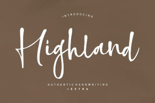Highland: A Modern Script Font for Editorial Design