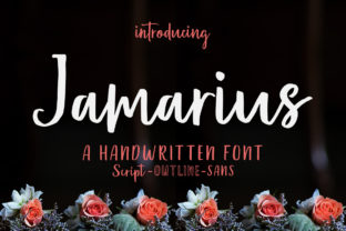 Jamarius: A Modern Script Font for Editorial Design