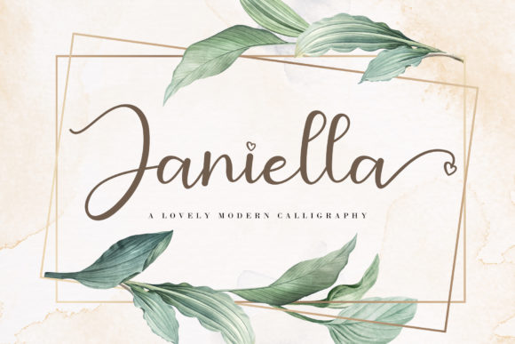 Janiella: A Romantic Script Font for Branding
