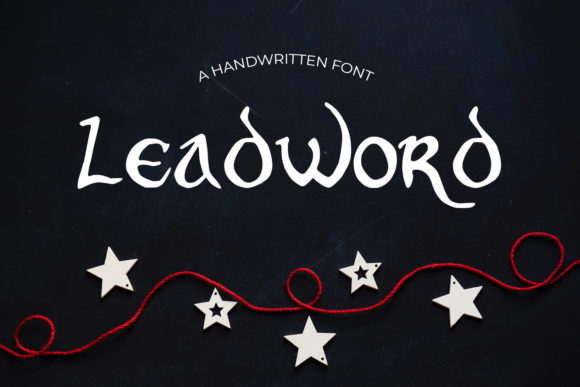 Leadword: A Handwritten Font for Editorial Design