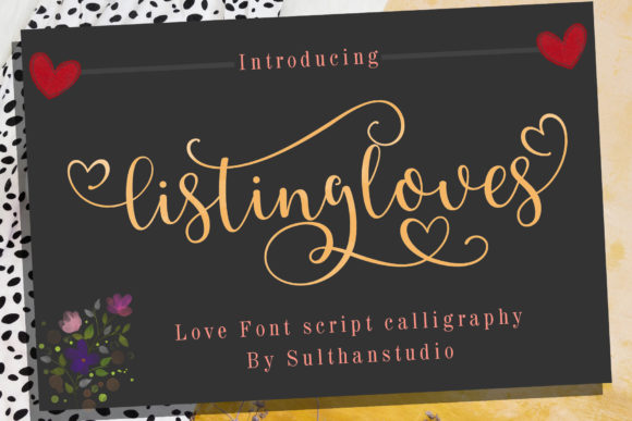 Listing Loves: A Playful Script Font for Branding
