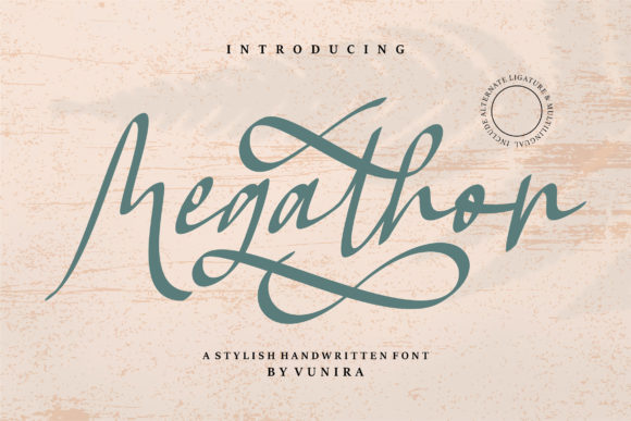Megathon: A Handwritten Font for Modern Branding