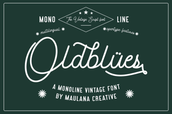 Oldblues: A Vintage Duo Font for Makers