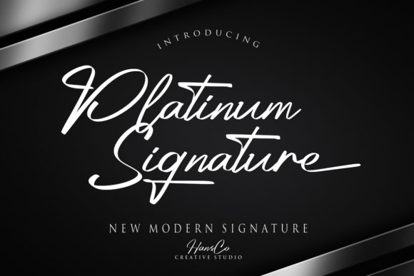 Platinum: A Bold Script Font for Editorial Design