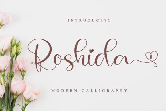 Roshida: A Charming Script Font for Editorial Design