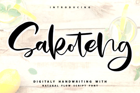 Sakoteng: A Bold Handwritten Font for Brand Identity