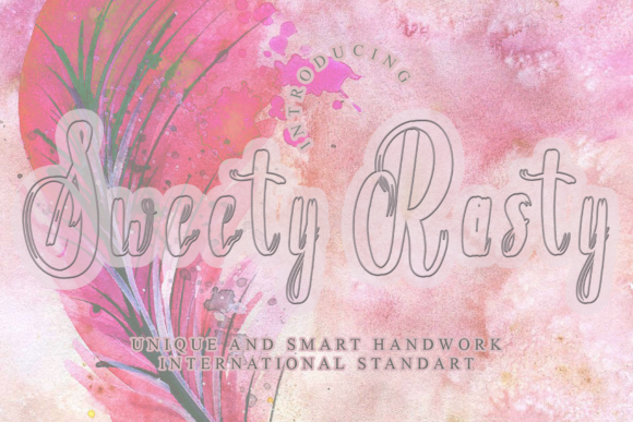 Sweety Rasty: A Bold Handwritten Font for Business