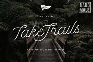Take Trails: A Vintage Script Font for Crafters