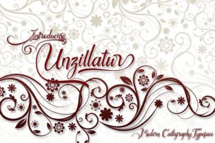 Unzillatur: A Playful Script Font for Modern Editorial Design